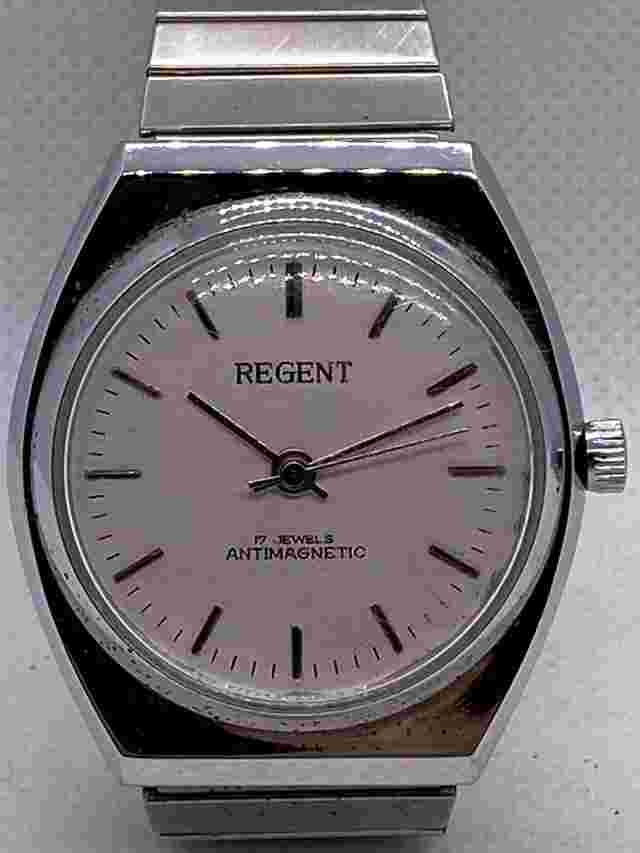 Vintage Regent Men’s Mechanical Watch, 17 Jewels Antimagnetic, Working
