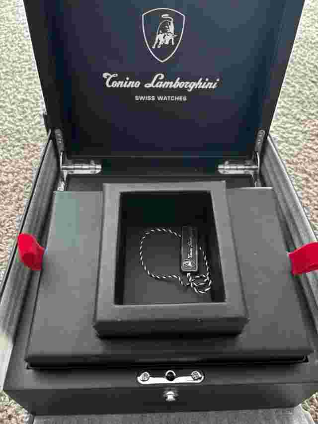 Tonino Lamborghini Men's 'PANFILO' Black Dial Automatic Watch TLF-T03-3