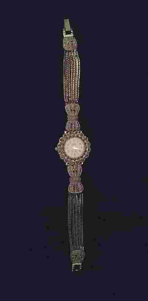 Art Deco Style Marcasite Mayfair Quartz Ladies Watch with new battery