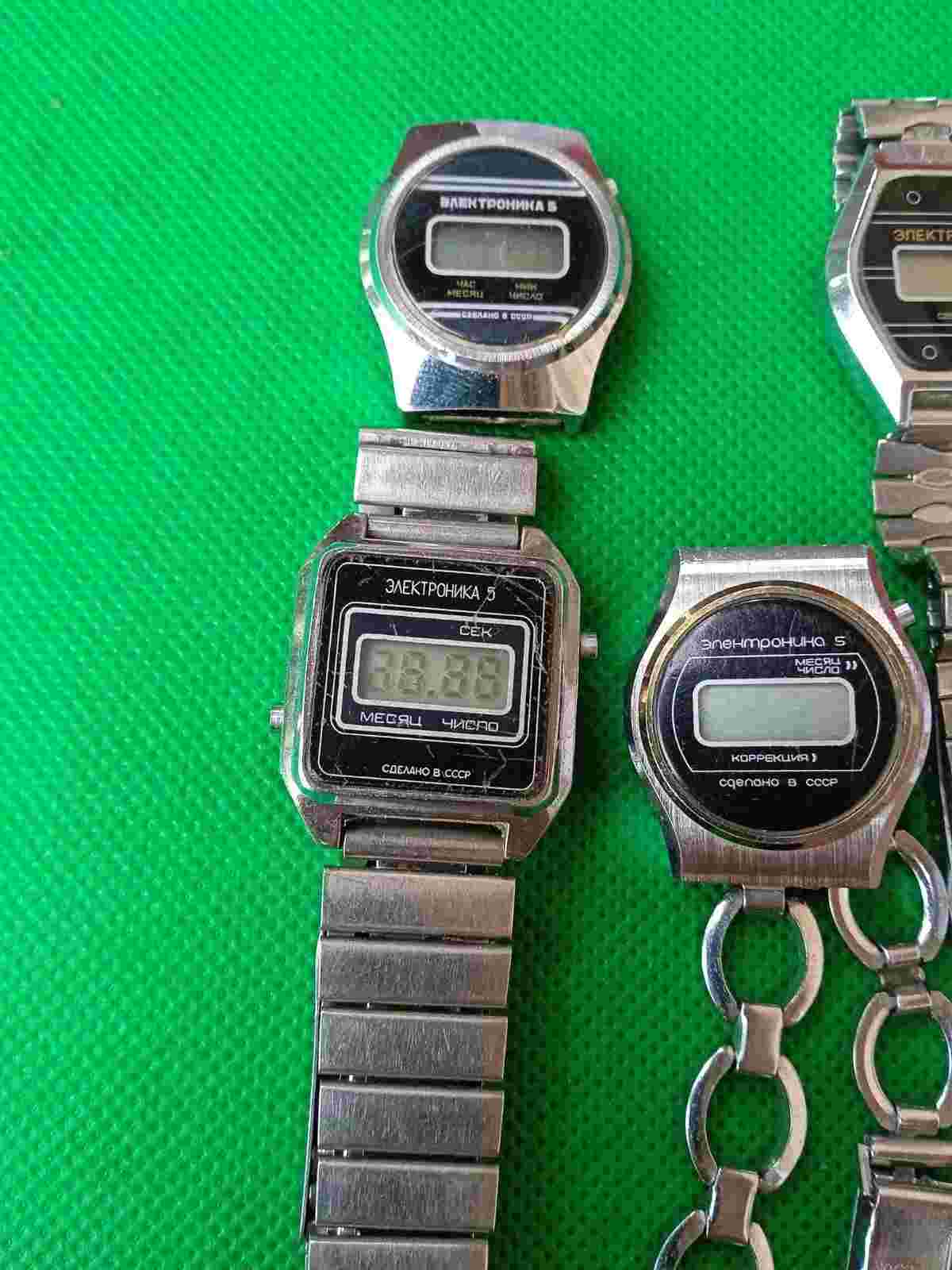 Woman Watch Elektronika 4 pcs. USSR Digital LCD Soviet FOR REPAIR or RESTORATION