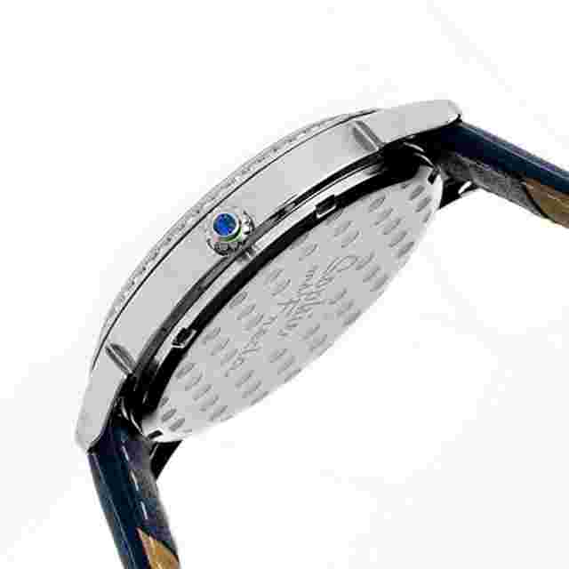 NEW Sophie and Freda SF2405 Womens Moon & Stars Blue Leather Silver Steel Watch