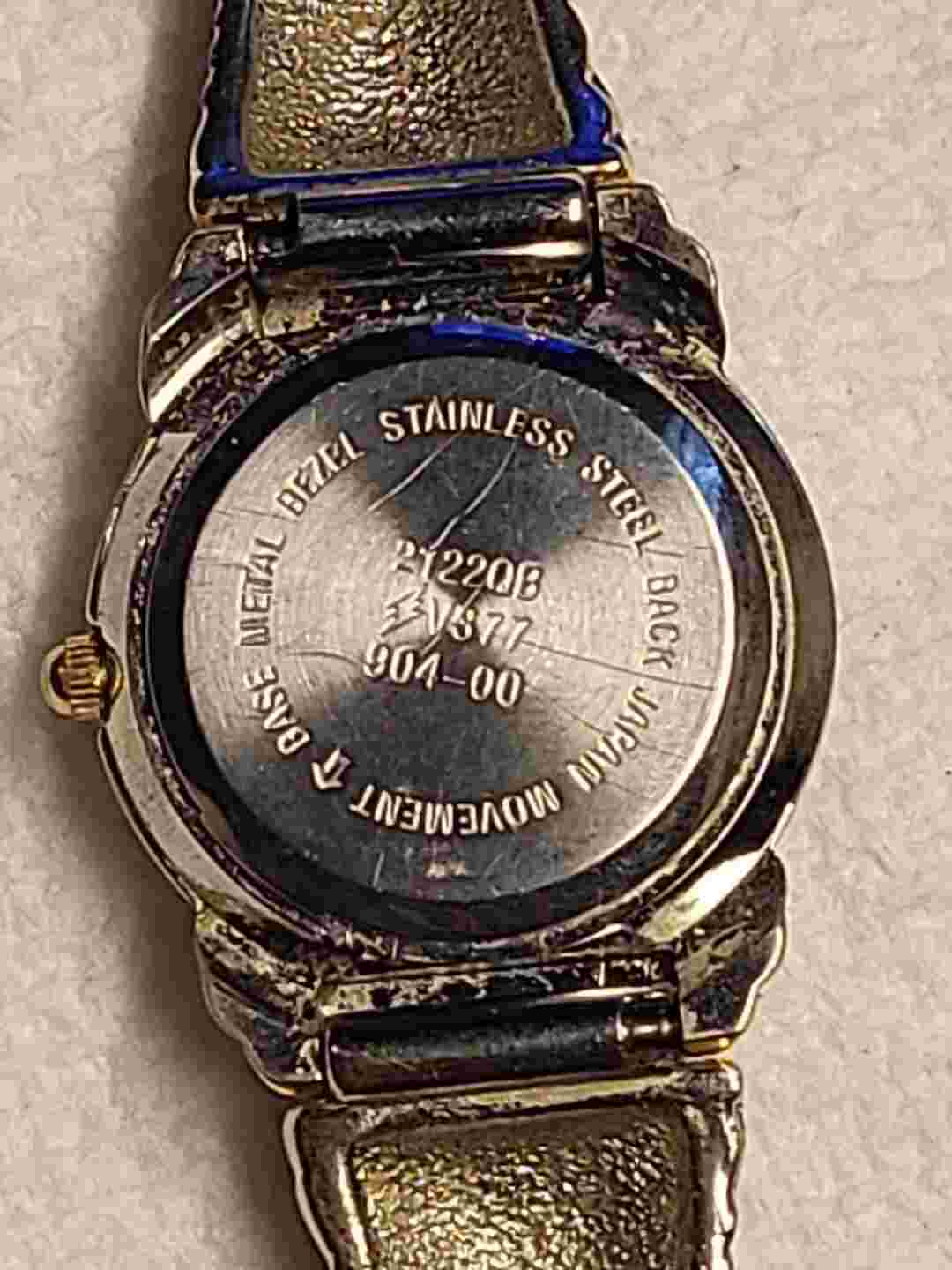 Sasson Ladies Wristwatch Silver,Gold Tone - New Battery Installed- Keeping Time