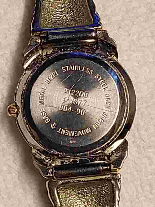 Sasson Ladies Wristwatch Silver,Gold Tone - New Battery Installed- Keeping Time