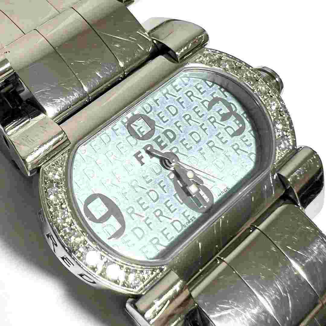 Fred Analog Quartz Women 14P Bezel Diamond Ladies Watch Move One Vintage 3552339