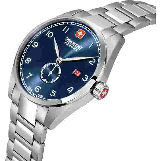 Swiss Military Hanowa Silver Stainless Steel Strap Men Watch SMWGH0000705