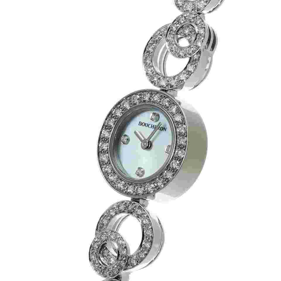 Boucheron ABBA Deco 4P Diamond Bezel Breath WA008503 watch women TO188941