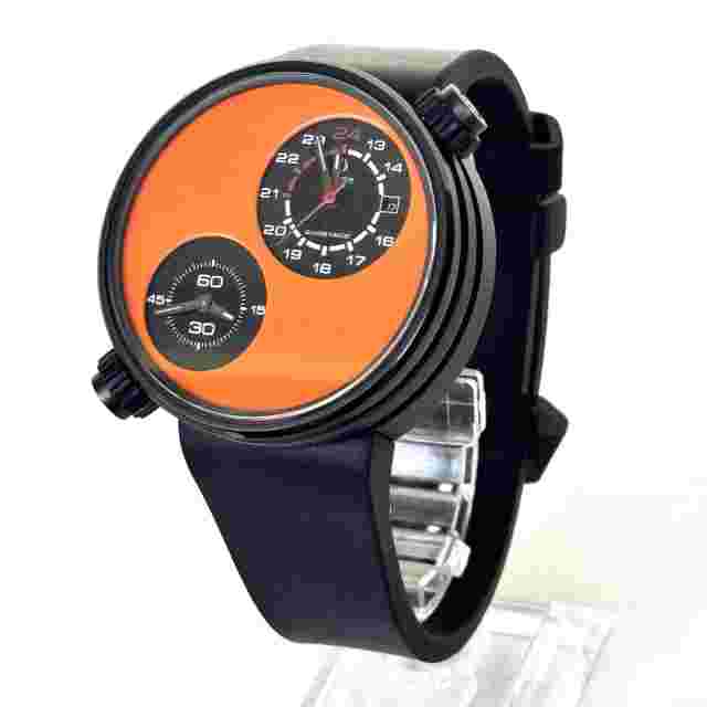 MECCANICHE VELOCI DueValvole Limited edition Automatic 2 Time Zones Rubber RARE