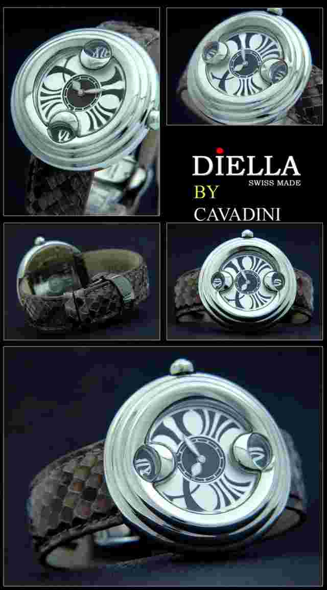 Luxury Cavadini Women's Watch Design Piece Extra Vaganza Reptile Band Swiss Made