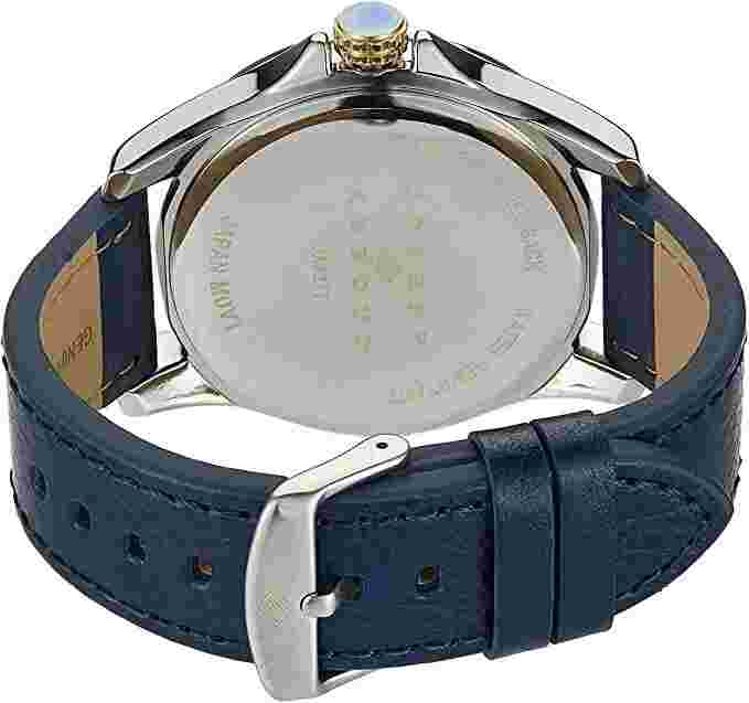 Joseph Abboud Men's Blue Dial Band Gold Case Wrist Watch $100