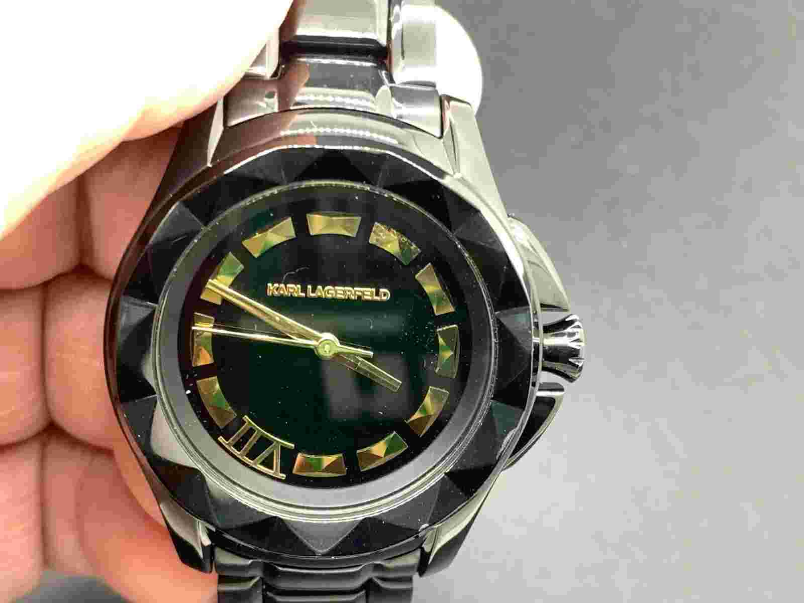 NEW KARL LAGERFELD KL1006 WATER RESISTANT 10 ATM S/S QUARTZ WOMEN'S WATCH