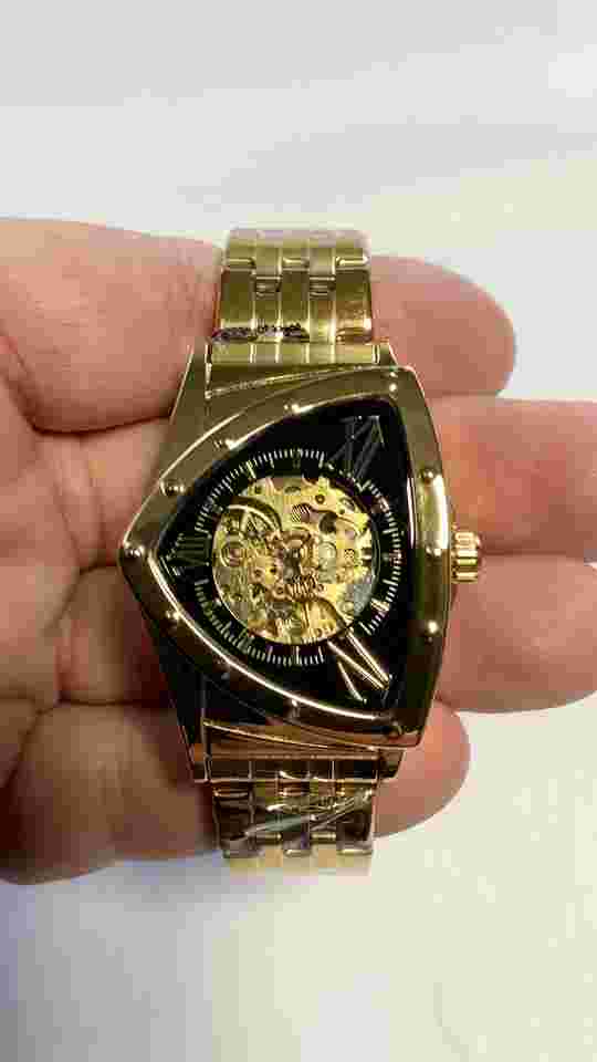 Forsining Mens  Big 43mm Waterproof  Triangle Luxury Watch. Great Gift Idea