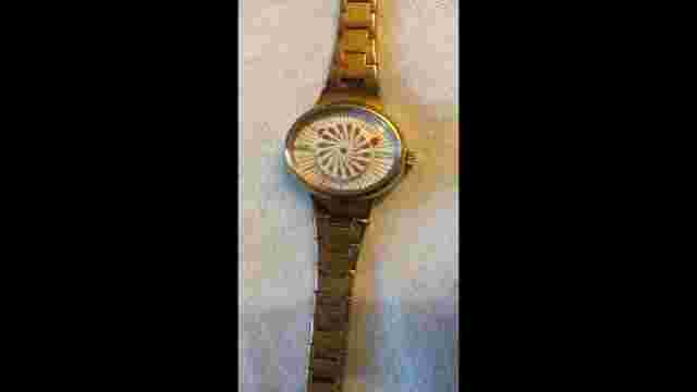 Borel watch women's kaleidoscope 17 jewels gold plated runs very good cond