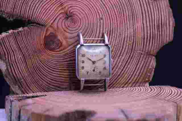 OLMA SWISS VTG MEN'S TANK WRIST WATCH HIGH GRADE 15j FOR REPAIR (JP)