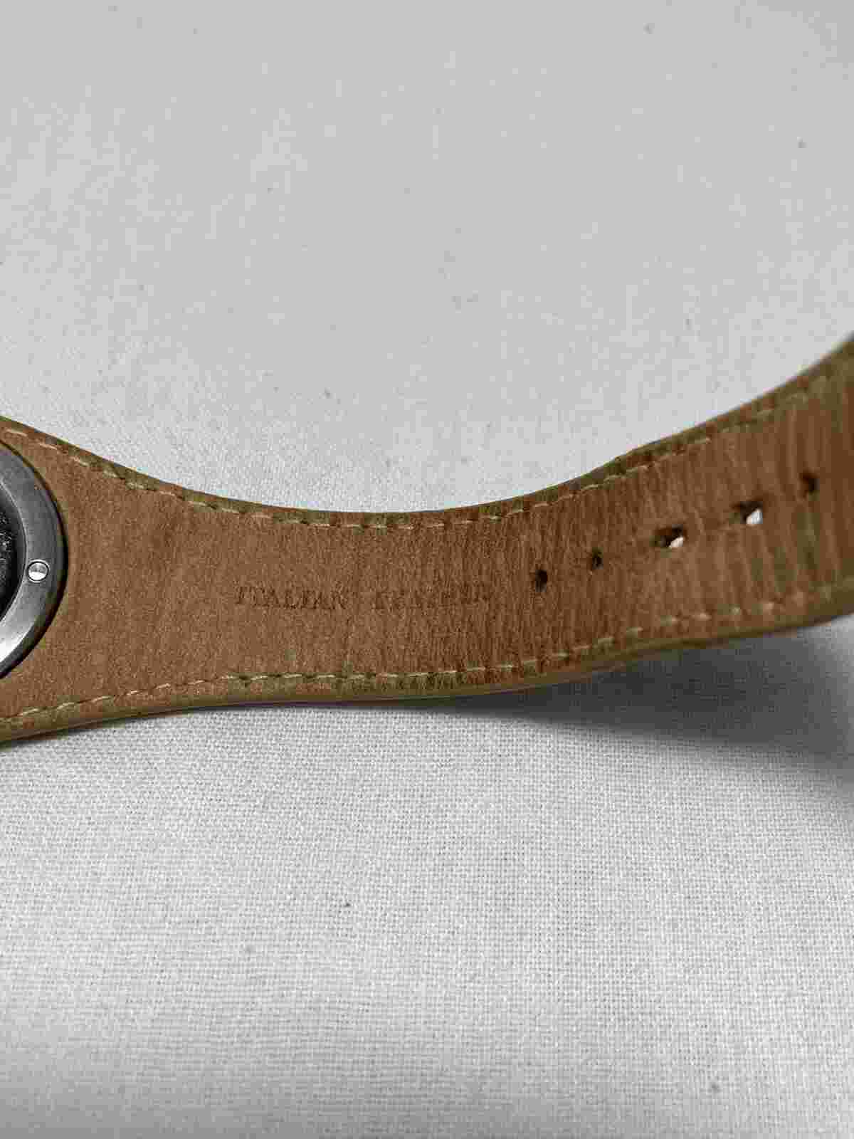 Andrienne Vittadini Watch With Italian Leather Band - New Battery Installed -