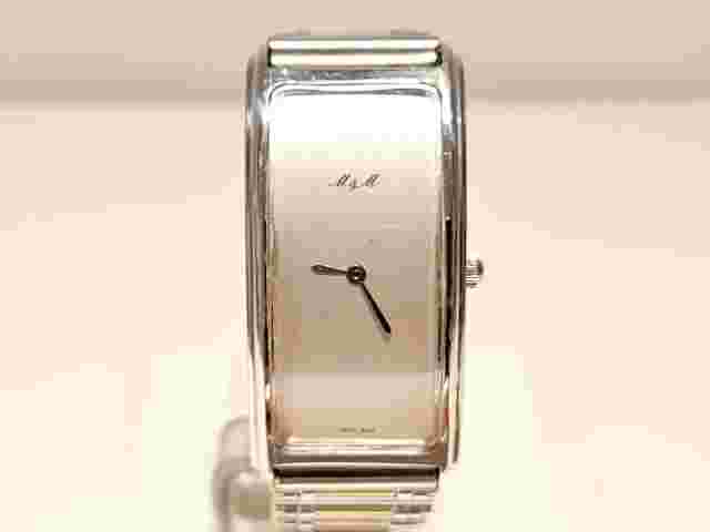 RETRO RECTANGLE TANK SWISS MEN'S LADIES  GOLD PLATED QUARTZ WATCH"M & M"/ETA 6J.