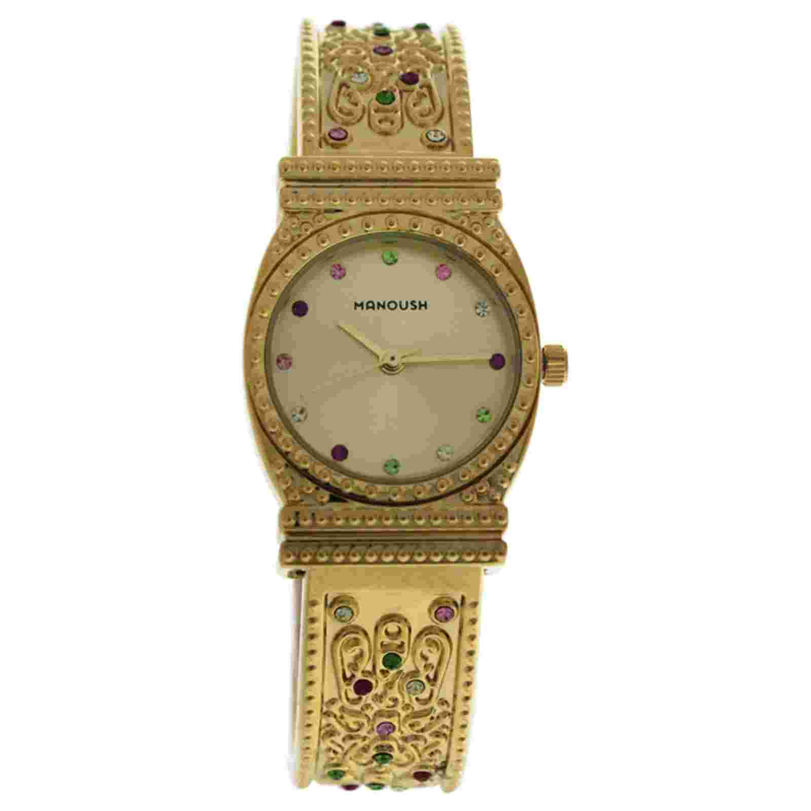 MSHMIG Mizuna - Gold Stainless Steel Bracelet Watch by Manoush for Women