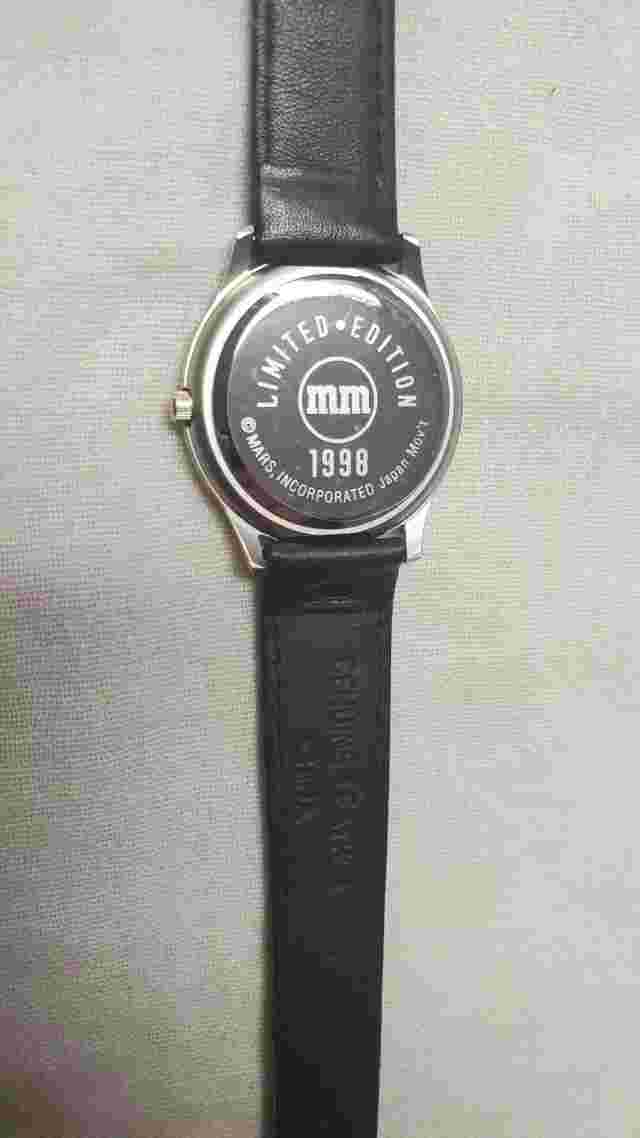 Vintage Collectible M&Ms Candy Wrist Watch 1998 Unisex Analog Japan Mvmt