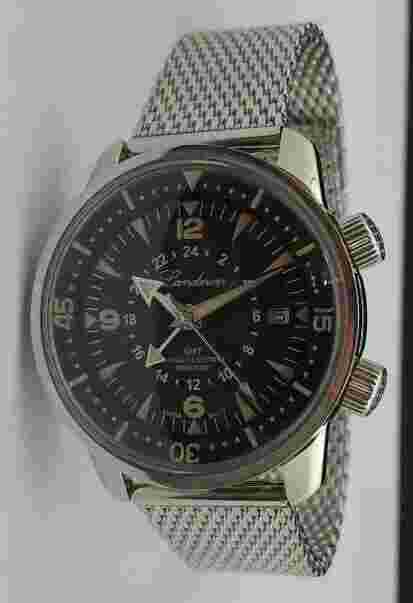 LANDERON COMPRESSOR GMT SWISS MOVEMENT RONDA (E)
