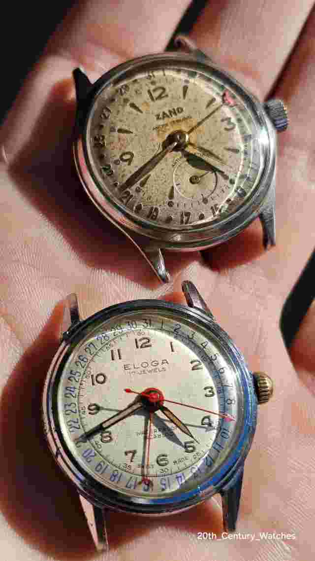 Vintage Date Pointer Calendar wristwatches Montres Orologi Armbanduhr