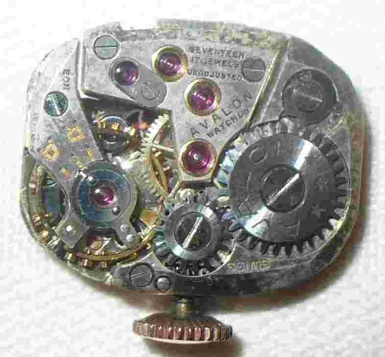 ANTIQUE 14K SWISS WOMEN'S AVALON WATCH COMPANY 17 JEWELS UNADJ. WRIST WATCH