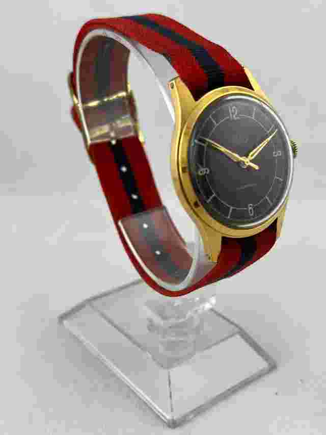 Men's Wristwatch Bifora Top Hand Wound with Black Dial Face, Works