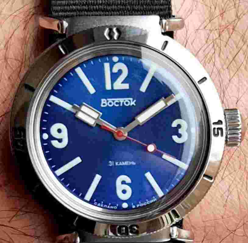 NEW VOSTOK NVCH 200 Amphibian USSR Navy in 1967 navy seals 200 m 61067B