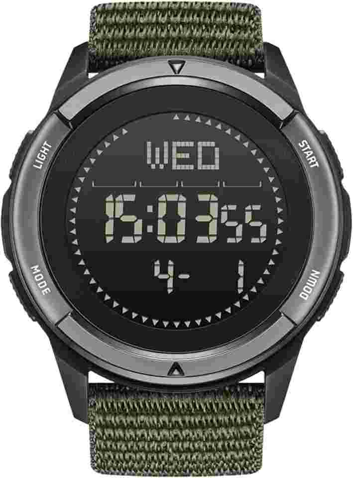 CakCity Tactical Watches for Men Military Sport with Carbon Green
