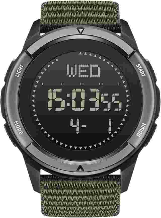 CakCity Tactical Watches for Men Military Sport with Carbon Green