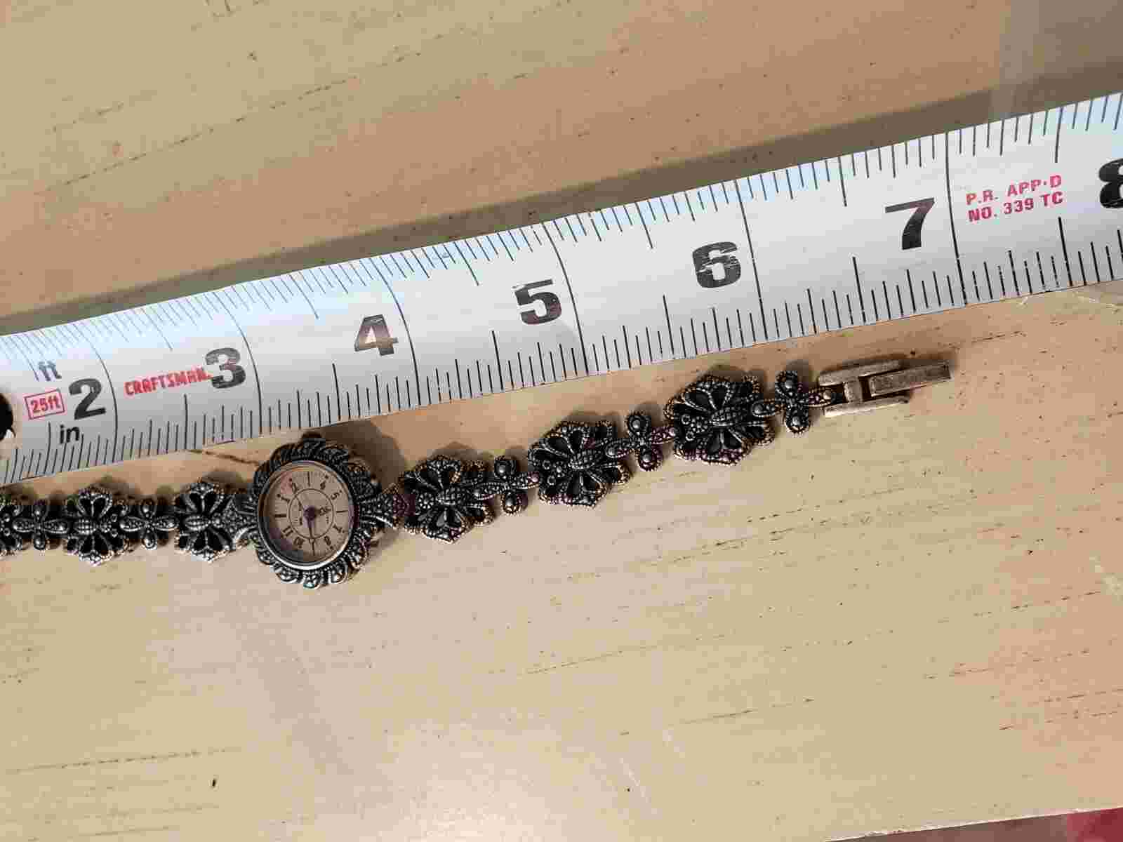 Cato Victorian Romantic Ornate Metal Watch - Needs Battery, Not Working, As Is