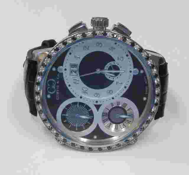 Curtis & Co. Big World Time 4 Time Zone Wristwatch