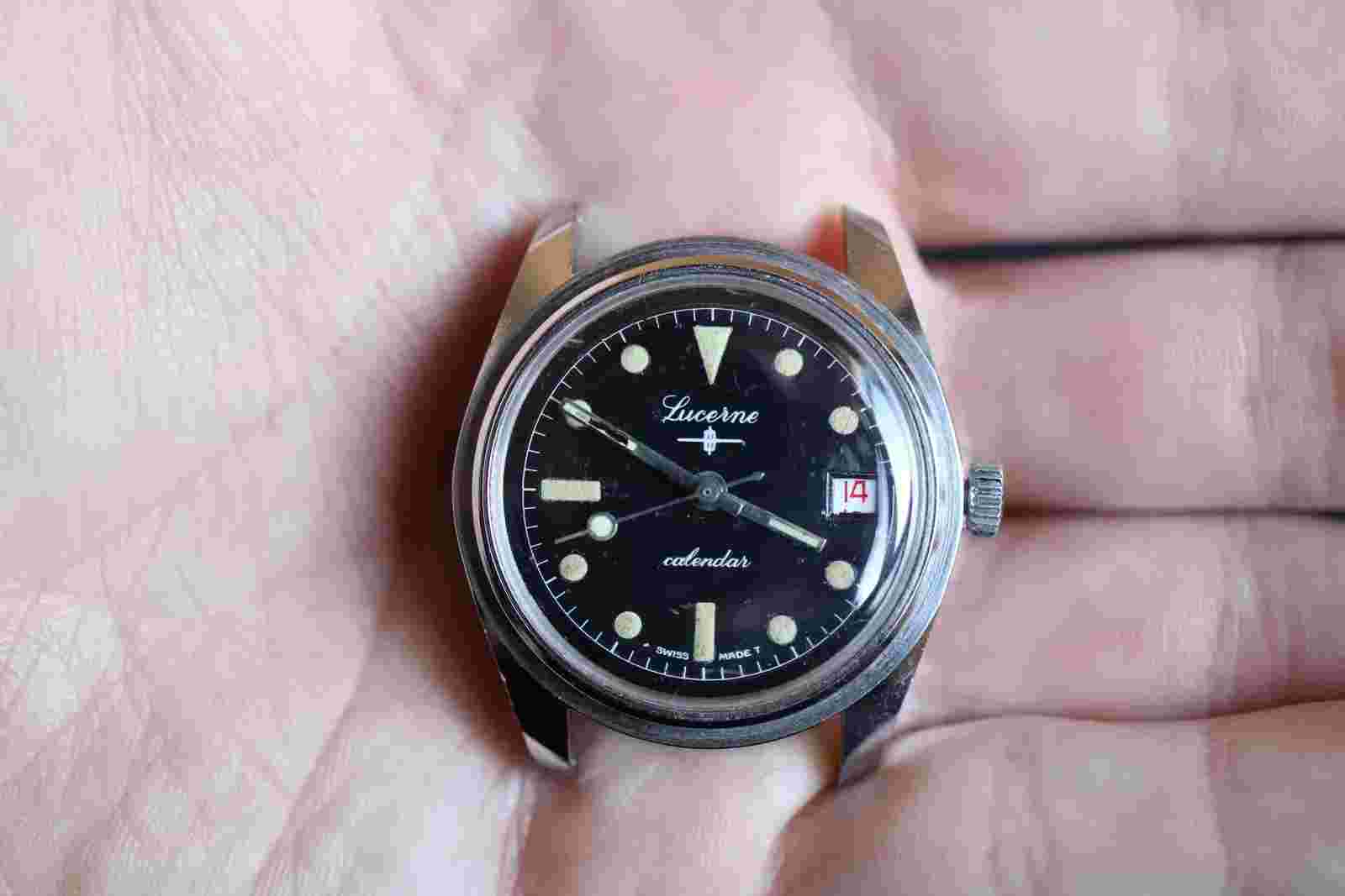 Very rare Lucerne logo Calendar Watch - for project