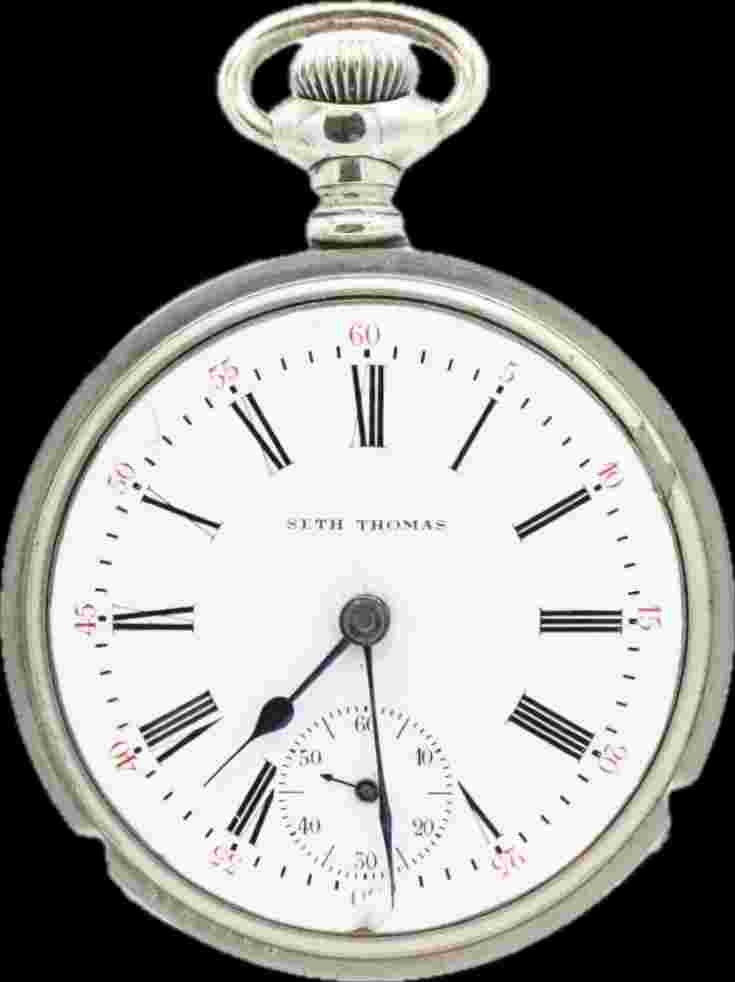 Antique 18 Size 1911 Seth Thomas Two-Tone Mechanical Pocket Watch 182 Special GF