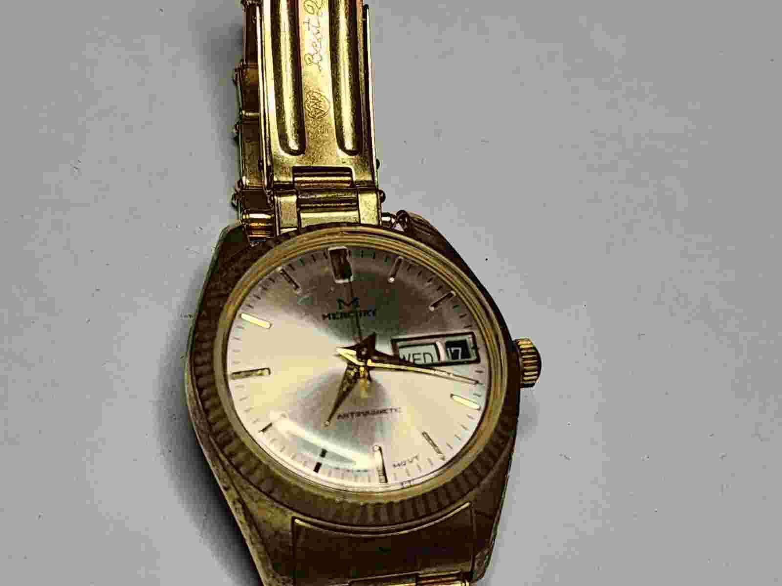 Vintage Rare Mercury Men's Premium Watch High End  Needs Repair See Pics