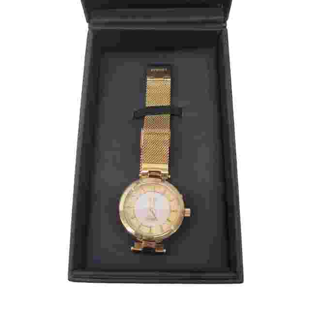 KYBOE! Lago Gold Diamante Studded LED Watch Gold Strap Gift Boxed - New