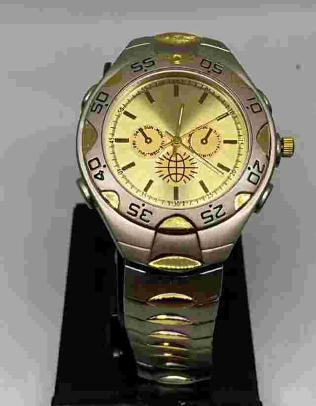 New old stock Haband mens chronograph style watch, new battery, great value