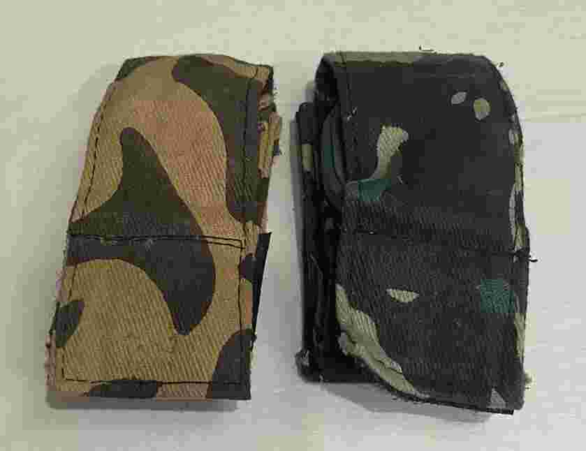 Two 1980’s vintage nelsonic camo wrist wrap watches rare