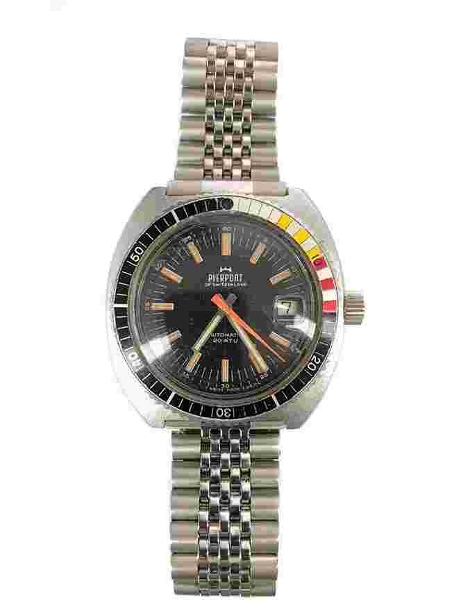 VINTAGE 70s SWISS MENS PIERPONT AUTOMATIC ETA 2783 MOVEMENT DIVERS WATCH