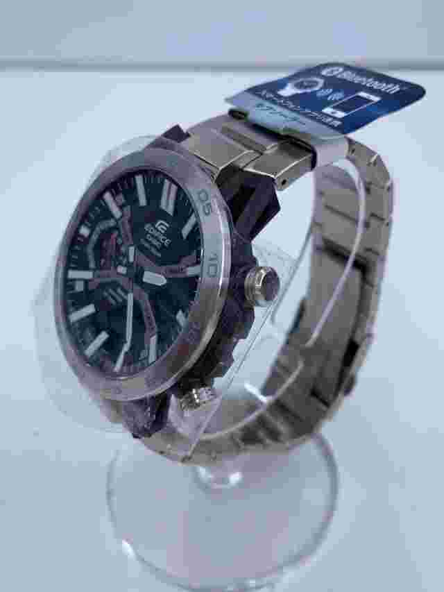 [Good] CASIO    Solar Watch  EDIFICE   Digiana   Stainless Steel   BLK   SLV