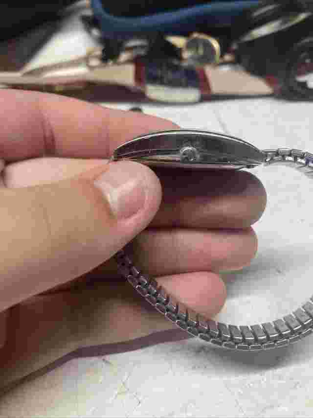 Charter Club Watch silver With New Battery And Automatically Adjusting Band!!!!!