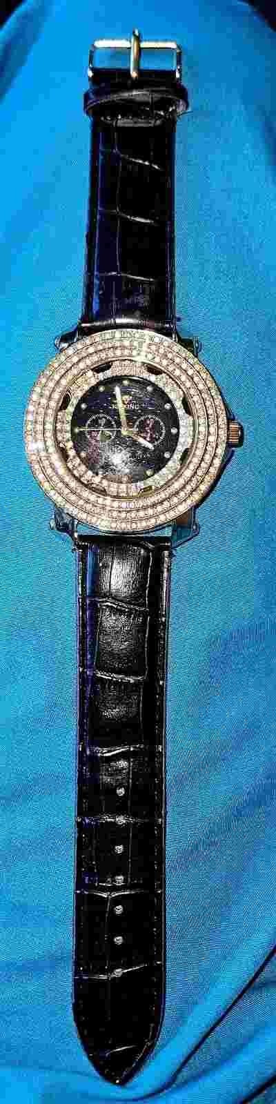 Ice King Crystal Bezel quartz watch