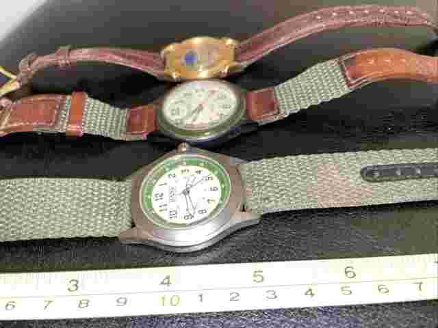 3 Vintage 1990's Gitano  Bass Sasson Quartz Sun Moon Phase Unisex Adults Watch