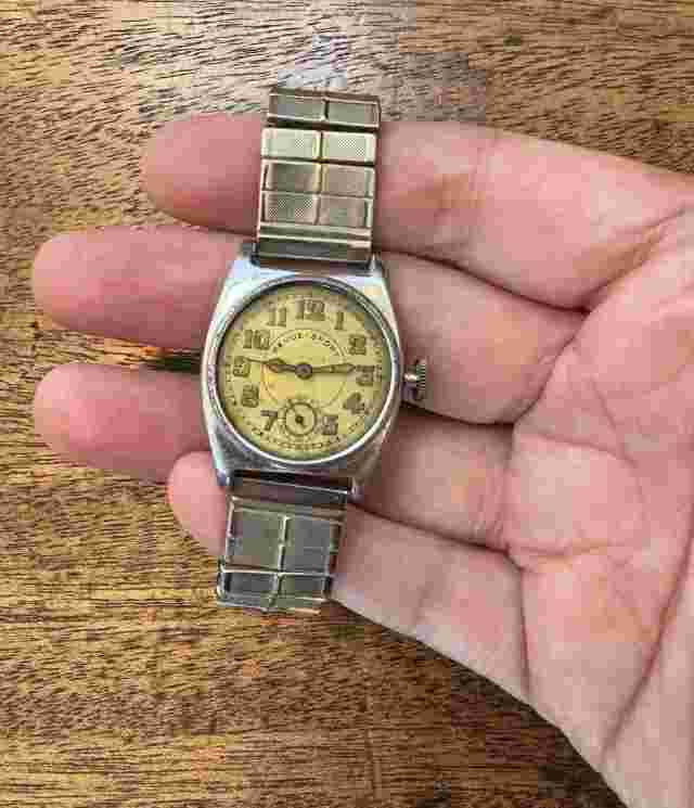 Revue Sport Vintage Watch WW2 ERA Manual Wind 29mm Contracid Steel Case