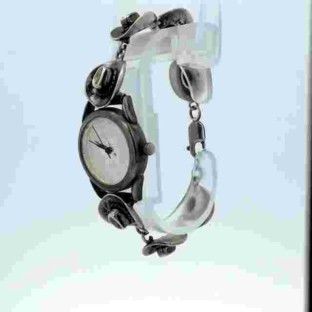 Carolyn Pollack Sterling 1911 Liberty Indian Head Cowboy Hat WatchBracelet 6.5"