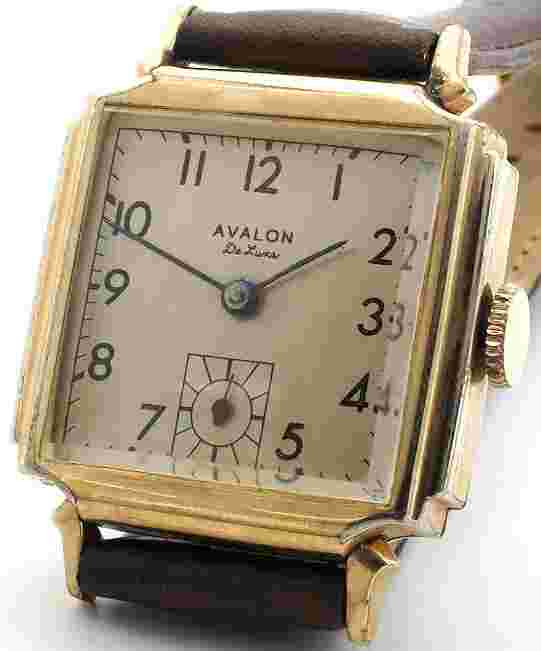 Vintage AVALON De Luxe Watch 17J Swiss Made 10K RPG SS Back Runs Clean New Strap