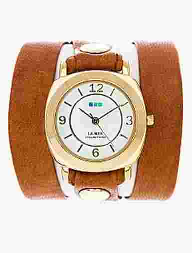 La Mer Tobacco Rose Gold Odyssey Wrap Watch