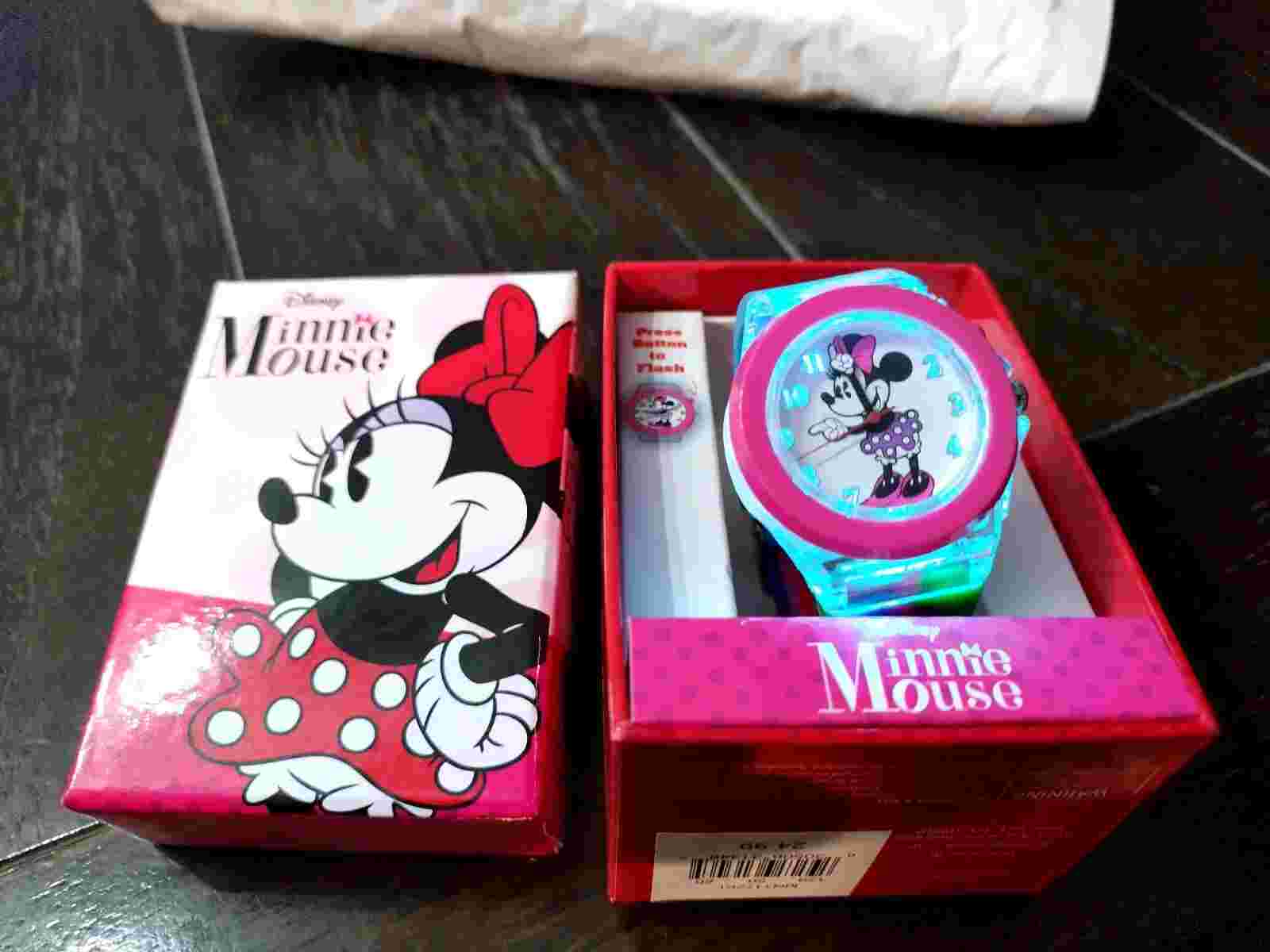 MINNIE MOUSE RAINBOW FLASHING WATCH F2