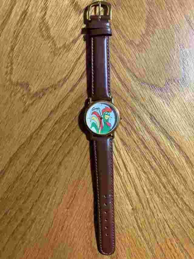 Kellogs Corny Rooster Collectors Watch 1996 Leather Band