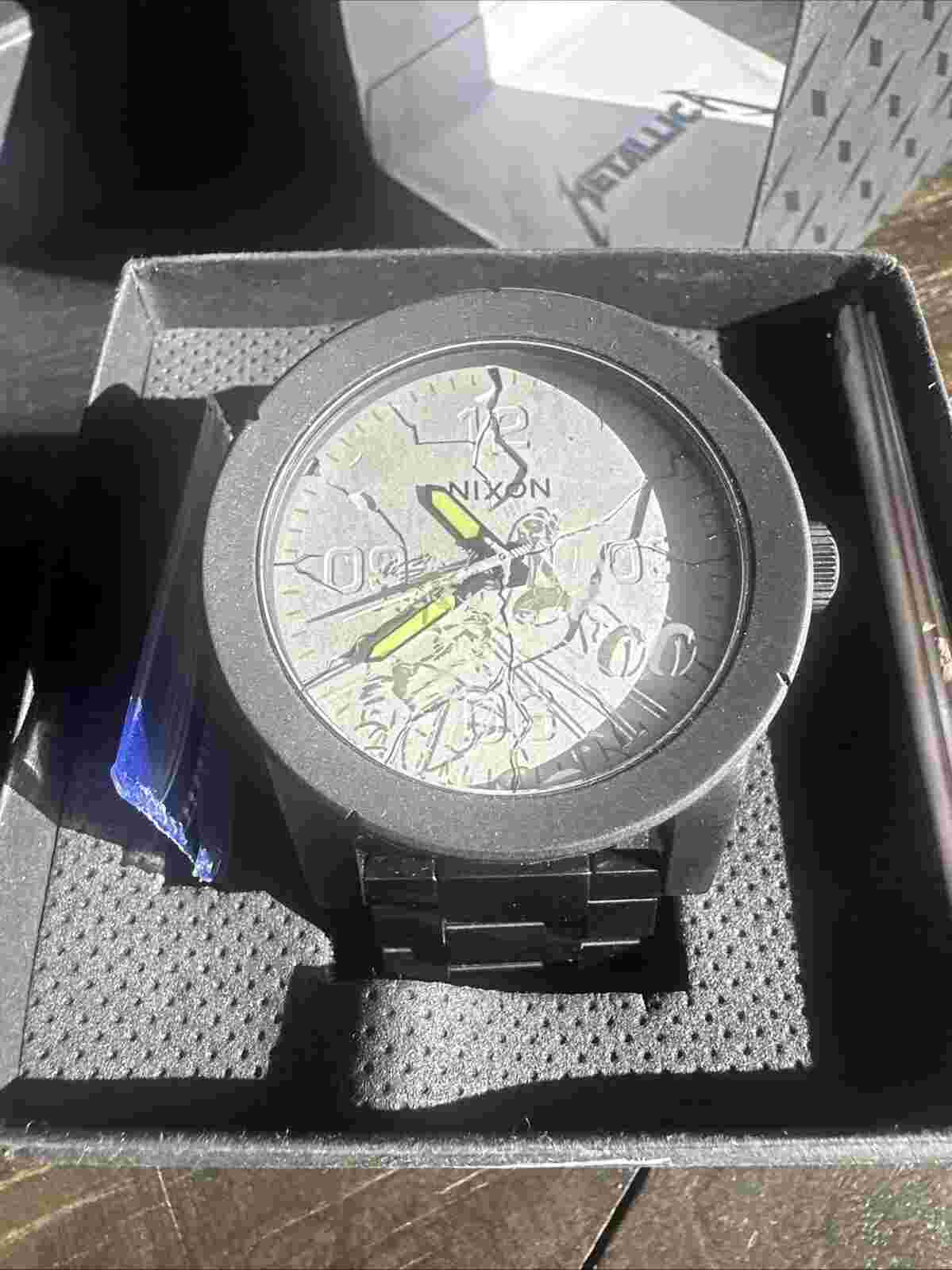 RARE! New with box Metallica x NIXON .AND JUSTICE FOR ALL Collaboration Watch