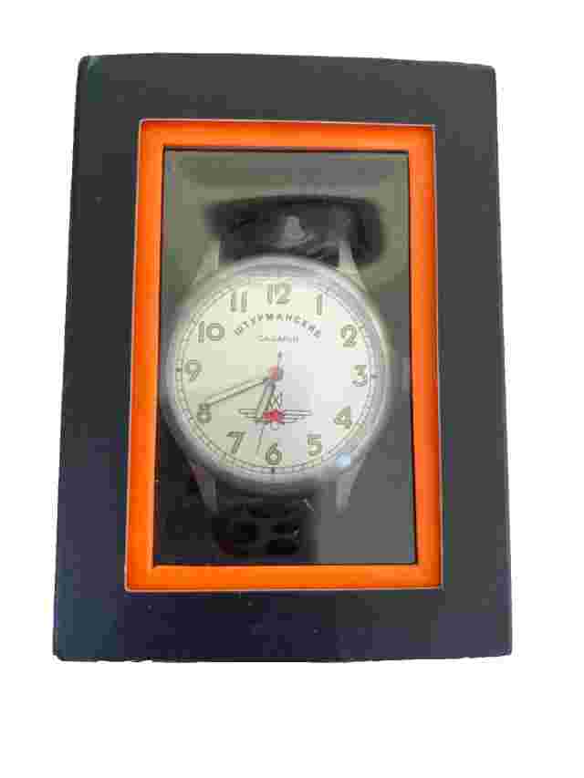 Sturmanskie Yuri Gagarin Commemorative Black Strap Mens Watch STW1306G5