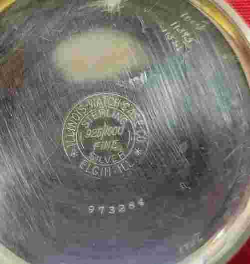 Seth Thomas STERLING Pocket Watch Mfg 1910 Model 8 18s 7J Illinois Case Running!